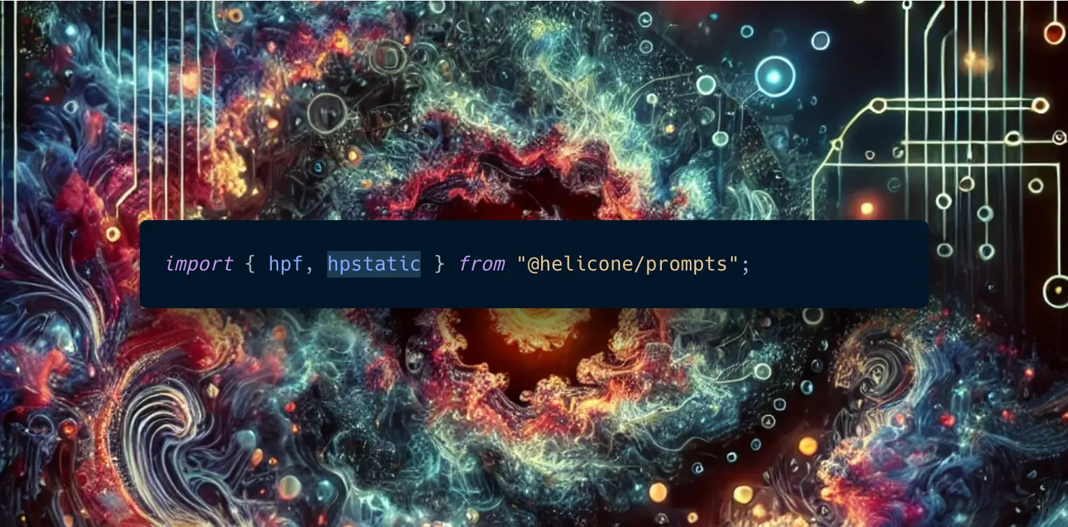 New hpstatic Function for Static Prompts in LLM Applications